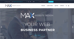 Desktop Screenshot of maxwebsitedesign.com