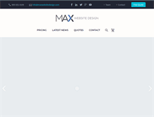 Tablet Screenshot of maxwebsitedesign.com